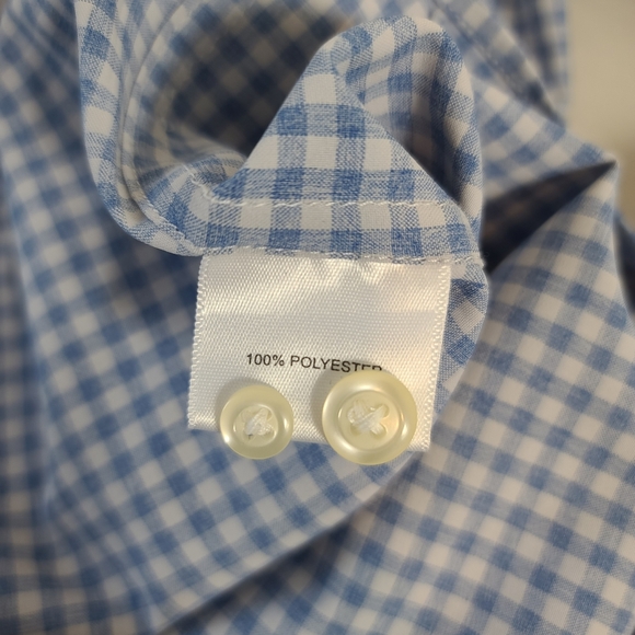 Peter Millar Men’s 2-Shirt Bundle Gingham & Check Button Downs Size M - Picture 9 of 14
